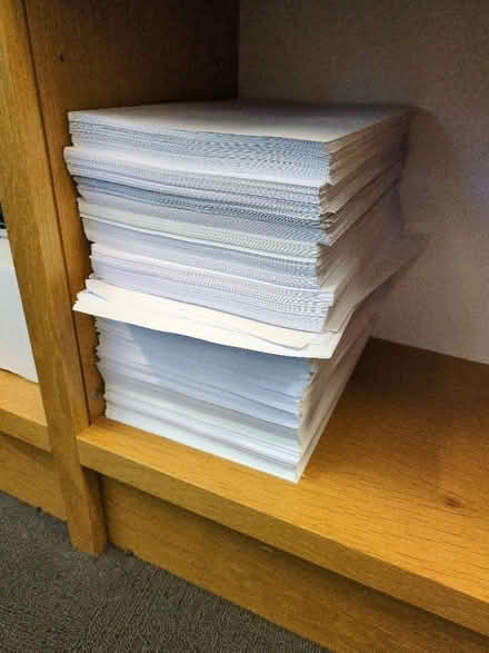 Photo of free A4 paper - printed on one side (Camden NW1) (Chalk Farm NW1) #1