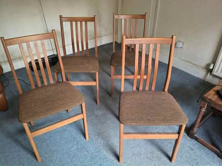 Photo of free Dining chairs x 4, comfortable fabric seats (Llandudno Junction LL31) #2