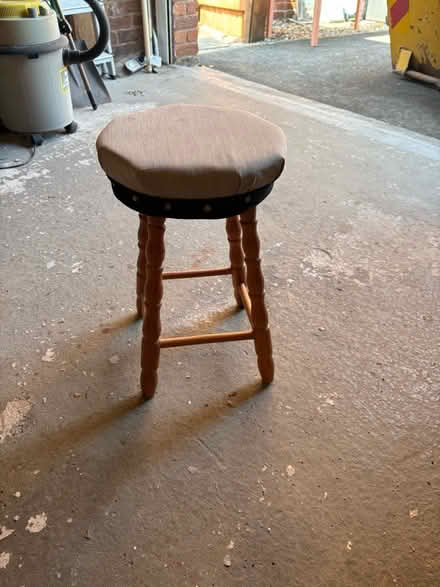 Photo of free Small upholstered wooden stool (Walton Summit PR5) #1