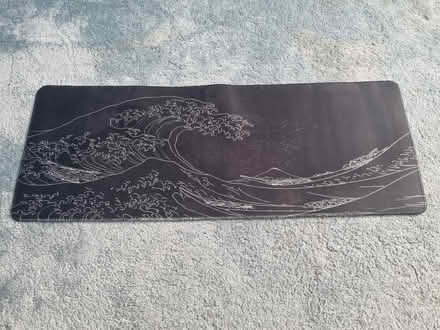 Photo of free Computer desk mat, black, good condition (Norton Lees S8) #1