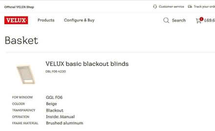 Photo of free 3 blackout Velux roller blinds (Bernards Heath AL3) #2