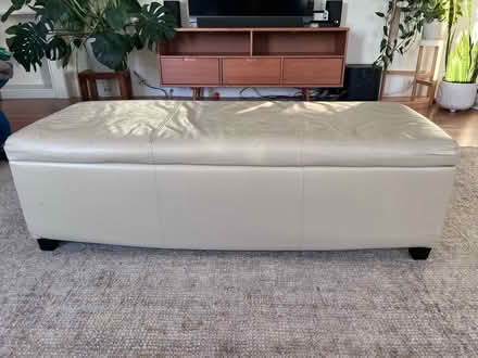 Photo of free Cream storage ottoman 4’ wide (North Berkeley/Kensington) #1