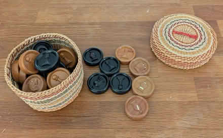 Photo of free Vintage travel chess/draughts pieces (Cottonmill AL1) #1