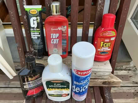 Photo of free Various bottles of car care stuff. See picture. (Leasgill LA7) #1