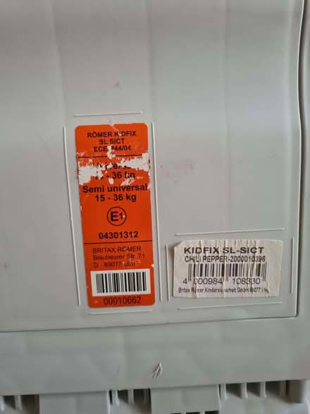 Photo of free isofix car seat (Mayfield EH9) #2