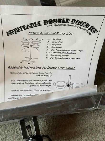Photo of free Dog bowl stand (Kings Furlong RG21) #2