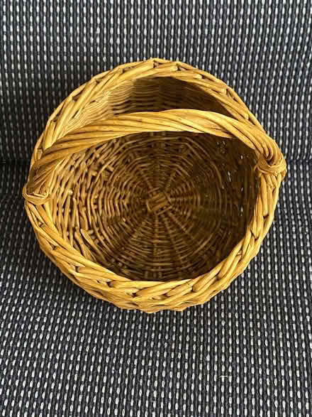 Photo of free Small 6 inch Wicker Rattan Basket with Handle (Chorlton M21) #2