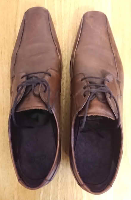 Photo of free Clarks brown leather shoes size 11 (Oxton, Birkenhead CH43) #1