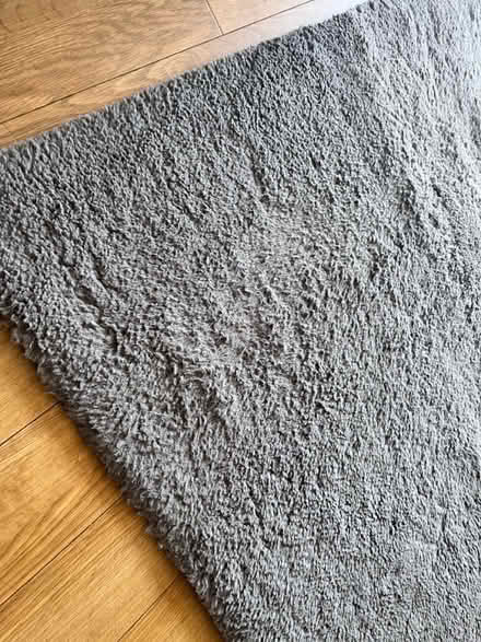Photo of free Grey faux fur rug ideal for pets (Hillmorton CV22) #2