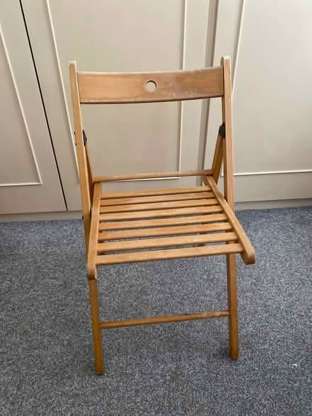 Photo of free IKEA wood folding chairs. Set (West Norwood SE27) #1