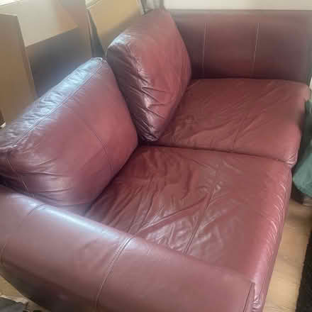 Photo of free 2 x leather sofas (West Molesey) #2