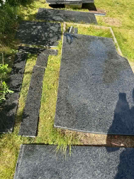 Photo of free Assorted pieces of black granite kitchen worktop (Wake Green B13) #1