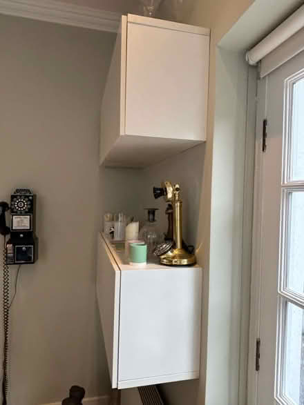 Photo of free White wall mounted shelve units (Chelsea london) #2