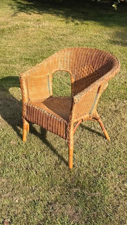 Photo of free Compact Rattan 'Bath' chair (Llandderfel LL23) #2