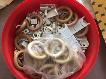 Photo of free Curtain hooks and rings & fixings (Mudeford BH23) #1