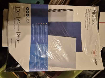 Photo of free Comb binder and both clear and black gloss covers (Central Lancaster LA1) #2