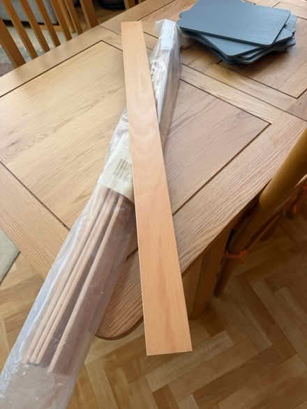 Photo of free 5 bent plywood bed slats 91cm x 6cm (Barnes SW13) #1