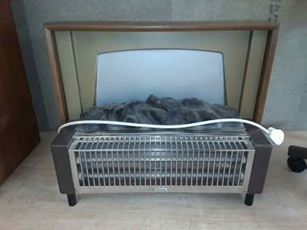 Photo of free Electric 2 Bar Fire, Light up effect, timber veneered surrou (Great Salkeld CA11) #1