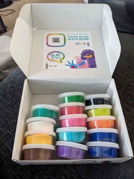 Photo of free 14 tubs of air-dry sculpting clay, different colors (Harrogate HG1) #1