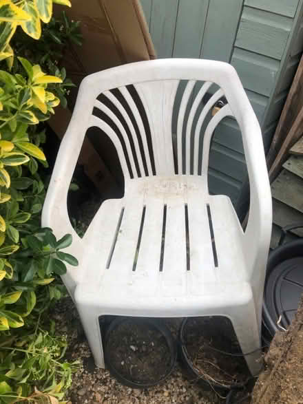 Photo of free Plastic garden chair (North Bretton PE3) #1