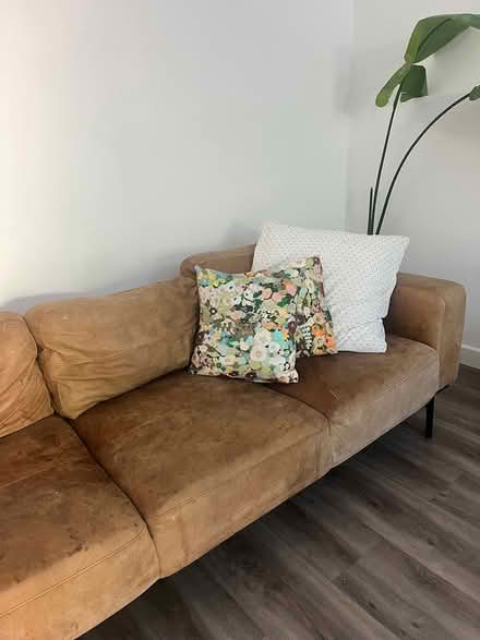 Photo of free Leather 3 seater Sofa (E17) #2