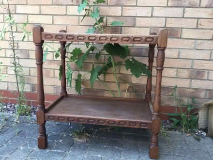 Photo of free wooden two tier sideboard (Calverton MK11) #2