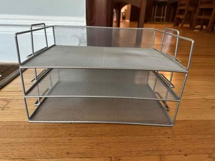 Photo of free Metal three level organizer (North Berkeley) #1