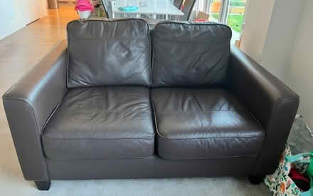Photo of free Brown 2 seater sofa (Burscough L40) #1