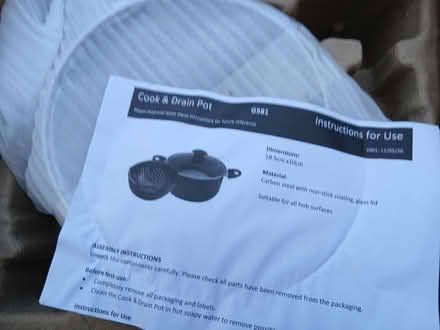 Photo of free Cook & Drain Pot Never Opened (Bridge of Don AB22) #1