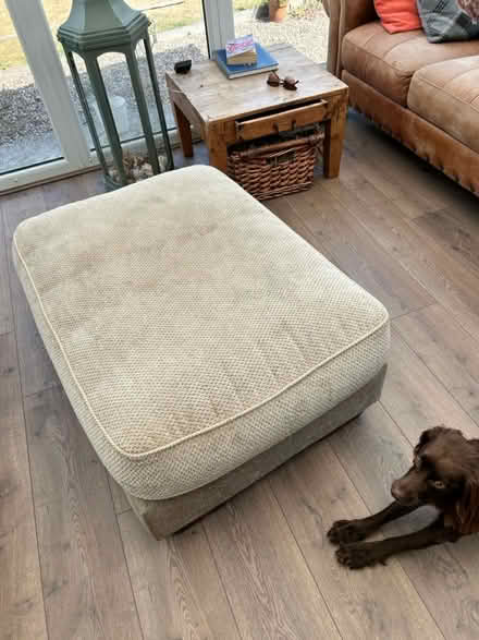 Photo of free Large footstool/dog bed (Chesterfield S40) #1