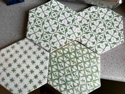 Photo of free Bag of tiles (hexagonal) (Polwarth, Edinburgh) #2