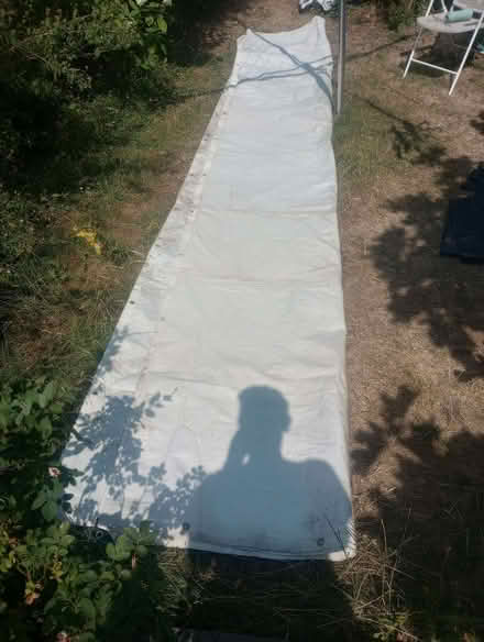 Photo of free Large White Tarpaulin with Eyelets (Motspur Park KT3) #1