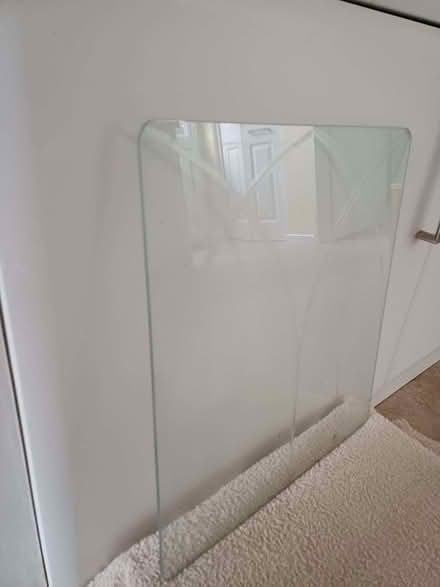 Photo of free Glass panel with etched arch pattern for upcycling project (Bromham MK43) #1