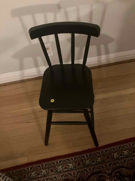 Photo of free Simple, black highchair (East Rock. New Haven.) #1