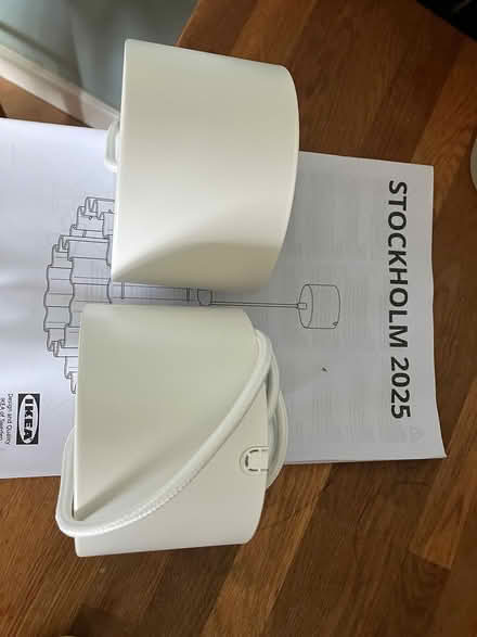 Photo of free Two ikea ceiling roses,cable&holder (Exwick EX4 2) #2