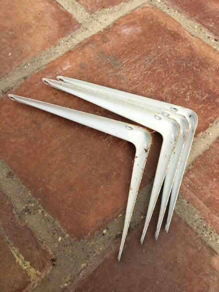 Photo of free White wall brackets 4 no. (North Ascot SL5) #1