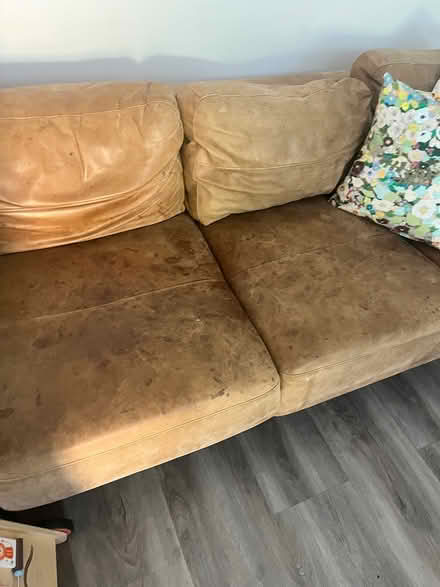 Photo of free Leather 3 seater Sofa (E17) #4