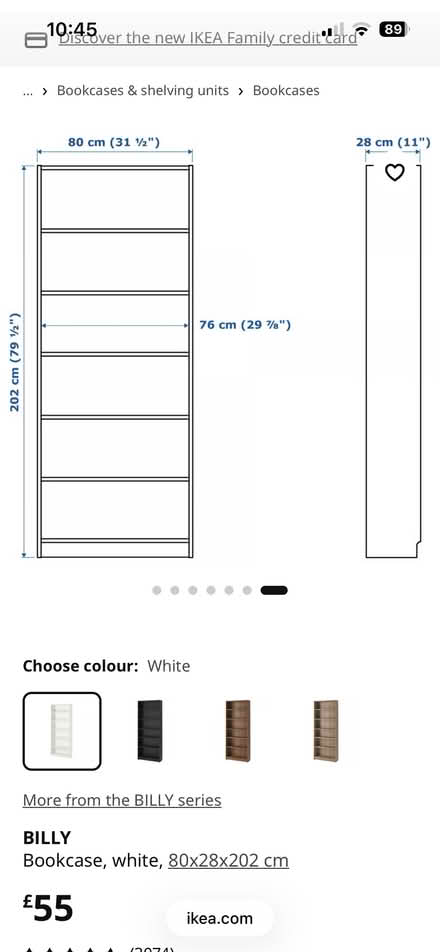 Photo of free IKEA Billy bookcase (UB6 North Greenford) #2
