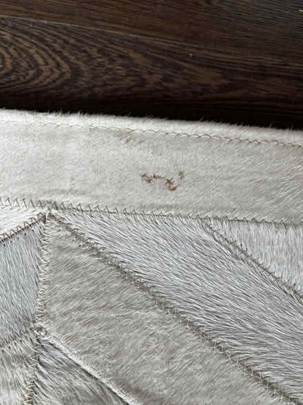 Photo of free cowhide leather rug (London Rd, HW HP11) #3