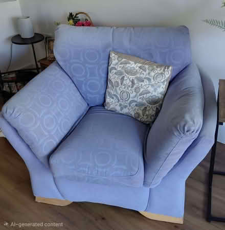 Photo of free 2 seater sofa with matching armchair (Ingol PR2) #1