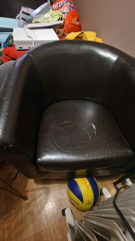 Photo of free 2 Brown tube chairs. (East Acton W3) #2