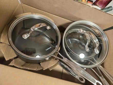 Photo of free Nonstick pots and small pan (Magnolia) #1