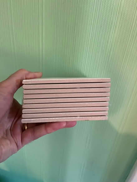 Photo of free 9 square white ceramic tiles (Bassingbourn SG8) #2