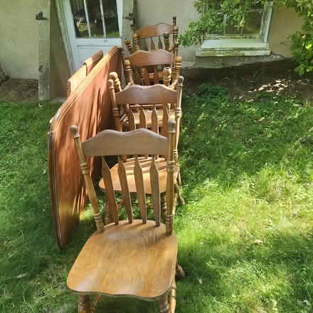 Photo of free Wood Chairs! And table (West Boone) #1