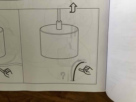 Photo of free Two ikea ceiling roses,cable&holder (Exwick EX4 2) #1