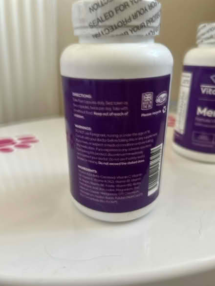 Photo of free VitaXcel Menorelief vitamins (Clipstone, Mansfield) #2