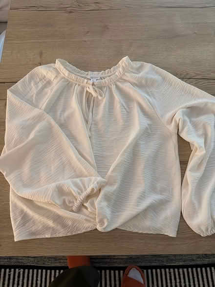 Photo of free New cream blouse, size M (Bloor & Islington) #1