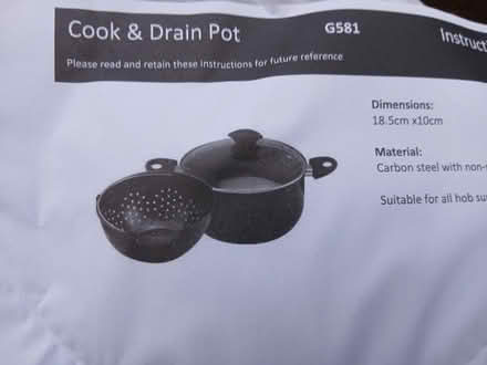Photo of free Cook & Drain Pot Never Opened (Bridge of Don AB22) #3