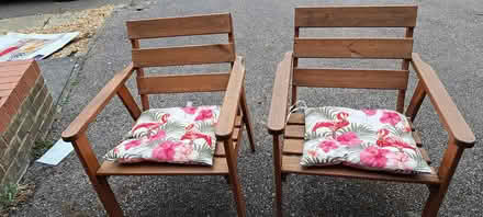 Photo of free Garden chairs (Hampton Hargate) #1