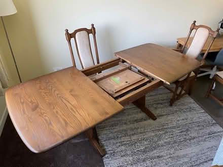 Photo of free dining table and four chairs (Barleybank G66) #3